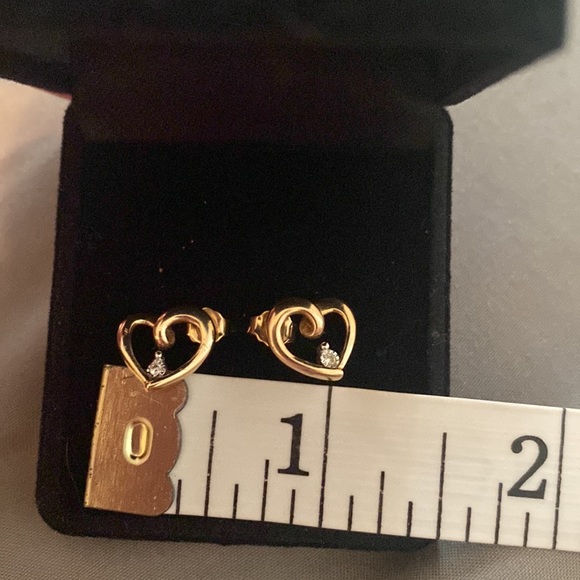 Kay Jewelers Jewelry Kay Jewelers K Gold Heart Diamond Stud